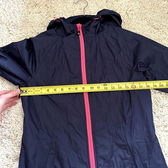 Dover Saddelry Women's Small Lightweight Navy Blue Windbreaker Jacket - Picture 8 of 9